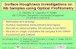 Surface Roughness Investigations on Nb Samples using ... · Surface Roughness Investigations on Nb Samples using Optical Profilometry A. Navitski, S. Lagotzky, G. Müller FB C Physik,