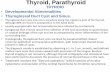 Thyroid, Parathyroid THYROID Developmental Abnormalities ...€¦ · Thyroid, Parathyroid THYROID •Developmental Abnormalities •Thyroglossal Duct Cyst and Sinus. • Thyroglossal