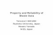 Property and Reliability ofProperty and Reliability of ... Tomonori Ishigaki.pdf · Property and Reliability ofProperty and Reliability of Waste Data Tomonori ISHIGAKITomonori ISHIGAKI