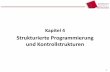 Strukturierte Programmierung und Kontrollstrukturenkuepper.userweb.mwn.de/informatik/info2-k4-kontrollstrukturen.pdf · 2 Gliederung 4. Strukturierte Programmierung und Kontrollstrukturen
