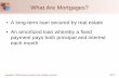 A long-term loan secured by real estate An amortized loan ...€¦ · Copyright © 2009 Pearson Prentice Hall. All rights reserved. 12-9 Characteristics of the Residential Mortgage: