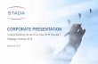 CORPORATE PRESENTATION - Finanzpublikationen€¦ · Dividend policy . STADA Corporate Presentation • March 2017 Page GROUP GUIDANCE 2017 15 Sales adj.1 € 2,280 - 2,350m EBITDA