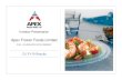 Investor Presentation - Apex Frozen Foodsapexfrozenfoods.in/wp-content/uploads/2018/08/Apex_Investor... · Safe Harbor. Investor Presentation Q1 FY19. This presentation and the accompanying