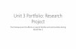 Unit 3 Portfolio: Research Project€¦ · Unit 3 Portfolio: Research Project The Holocaust and its effects on Jewish families and communities during World War 2