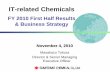 IT-related Chemicals Sector’s Business Strategy€¦ · IT-related Chemicals. November 4, 2010. FY 2010 First Half Results & Business Strategy. Masakazu Tokura. Director & Senior