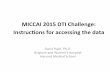 MICCAI 2015 DTI Challenge: Instruc8ons for accessing the data · MICCAI 2015 DTI Challenge: Instruc8ons for accessing the data DTI Challenge WG • The DTI Challenge is a working
