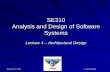 SE310 Analysis and Design of Software Systemsmercury.pr.erau.edu/~siewerts/se310/documents/Lectures/Spr-15/Le… · January 26, 2015 Sam Siewert SE310 Analysis and Design of Software
