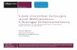 Low-income Groups and Behaviour Change Interventions · This paper, Low-income Groups and Behaviour Change Interventions: A review of intervention content and effectiveness, is the