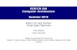 ECE/CS 250 Computer Architecture Summer 2019 - Duke Universitytkb13/courses/ece250-2019su/slides/07-FS… · ECE/CS 250 Computer Architecture Summer 2019 Basics of Logic Design: Finite