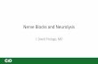 Nerve Blocks and Neurolysis · Nerve Blocks and Neurolysis J. David Prologo, MD. Disclosures J. David Prologo: Consultant –BTG, Merit Medical; Grant/Research Support –BTG, Healthtronics