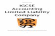 Prepared by D. El-Hoss IGCSE Accounting Limited Liability ... · Dividend is paid before ordinary share dividend Preference shareholders are members of the company Do not usually