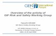 Overview of the activity of GIF Risk and Safety Working Group€¦ · Overview of the activity of GIF Risk and Safety Working Group Yasushi OKANO GIF Risk & Safety Working Group 12th