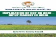 IMPLICATION OF GST ON AGRI – INPUT MARKET IN INDIA · IMPLICATION OF GST ON AGRI – INPUT MARKET IN INDIA. ICFA Implication of GST on the Agri ... agricultural inputs. ... Ÿ To