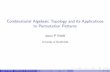 Combinatorial Algebraic Topology and its Applications to ... · 1 Introduction to Combinatorial Algebraic Topology Basic Topology Graphs to Simplicial Complexes Posets to Simplicial