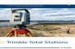 Trimble Total Stations - Солитех · our premium-performance Total Stations designed for your most-challenging projects. Whether it’s for tunnels, monitoring, mines, or other