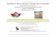 OFFICIAL PREMIUM LIST Golden Retriever Club of Canada 2017 PL- GOLDEN RET C… · OFFICIAL PREMIUM LIST Golden Retriever Club of Canada NATIONAL SPECIALTY JUVENILE & VETERAN SWEEPSTAKES