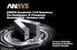 ANSYS Academic 11.0 Summary For Customers & Prospects Revision … · 2008-02-28 · ANSYS Academic AUTODYN HPC ANSYS Academic Mechanical HPC ANSYS Academic LS-DYNA Parallel ANSYS