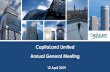 CapitaLand Limited Annual General Meeting...2019/04/12  · You are cautioned not to place undue reliance on these forward looking statements, which are based on current view of management