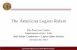 The American Legion Riders - The American Legion Riders LEAD Training Module.pdfThe American Legion Riders The American Legion Department of New York . Mid Winter Conference – Legion