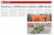 Gulf Times Tuesday, December 3, 2013 QATAR RasGas celebrates safety milestone asGas Company Limited (Ras- Gas) has celebrated a record 100mn lost time incident-free