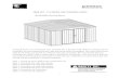 QIQ FIX TM 3.0MX3.0M GARDEN SHED - Romak Assembly Instructions 01422-005.pdffor a 50mm edge around your shed. We recommend that you slope the 50mm edges downward by 10mm so that rainwater