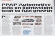  · Speaking to Autocar Professional, Abhishek Jain, whole-time director, PPAP Automotive, says, "The company primarily caters to the passenger vehicle market. While total automobile
