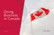 Doing Business in Canada - Osler, Hoskin & Harcourt · DOING BUSINESS IN CANADA Osler, Hoskin Harcourt fifi ADDITIONAL INFORMATION Canada’s tax system 101 Branch profits tax 103
