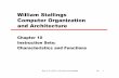 William Stallings Computer Organization and Architecture · 2012-07-11 · Rev. 3.3.4 (2011-12) by Enrico Nardelli 110 - William Stallings Computer Organization and Architecture Chapter