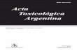 ISSN 1851-3743 Acta Toxicológica Argentina€¦ · El tratamiento subagudo indujo la muerte de animales en grupos a los que se administró extracto en las dosis de 100, 250, 500