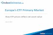Europe’s ETF Primary Market€¦ · Europe’s ETF Primary Market How ETF prices reflect net asset value . Participants ... and/or Market Maker Exchange Investors ETF Shares Cash