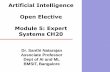 Artificial Intelligence Open Elective Module 5: Expert ... The Expert System Characteristics Following
