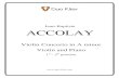 Jean-Baptiste ACCOLAY - Duo Klierduo-klier.com/wp-content/uploads/2013/11/Accolay... ·  Jean-Baptiste ACCOLAY Violin Concerto in A minor Violin and Piano 1st - 5th position
