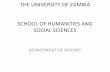 Victor and Victors - THE UNIVERSITY OF ZAMBIA …. Political...SCHOOL OF HUMANITIES AND SOCIAL SCIENCES DEPARTMENT OF HISTORY Political Governance in Zambia: Lessons from the last