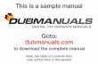 DIGITAL VW OWNER'S MANUALS · DIGITAL VW OWNER'S MANUALS Goto: dubmanuals.com to download the complete manual ... 0.1 2005 Jetta Alphabetical Index . 1.1 2005 Volkswagen Maintenance