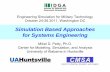 Simulation Based Approaches for Systems Engineering 2011 Simulati… · Simulation Based Approaches for Systems Engineering 13 Dori Object-Process Methodology • Description System