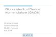 Global Medical Device Nomenclature (GMDN)group of devices CT’s group/organize: By clinical application (e.g., cardiovascular ... , Invasiveness, sterility, Use frequency) A hierarchical