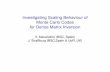 Investigating Scaling Behaviour of Monte Carlo Codes for ... · OutlineMotivation Linear Algebra Monte Carlo Scaling experiments Motivation Predict behaviour on different system Find