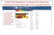 STEPS FOR PARENTS TO REGISTER AND PAY THROUGH FOCUS … · Contact Home Phone . Documents" Contact Work Phone . Emergency Contact Cell Phone Emergency Contact Email . List name of