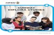 sunway diploma studies - International Office · SPM / O-Level: Pass with minimum 3 credits including Mathematics and English UEC: Pass with minimum 3 Bs including Mathematics and