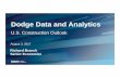 Dodge Data and Analytics - Hydraulic Institute Presentation.pdf · Dodge Data and Analytics U.S. Construction Outlook August 3, 2017 Richard Branch Senior Economist. ... Dodge Data