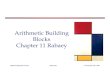Arithmetic Building Blocks Chapter 11 Rabaey ramirtha/EEC118/S10/arithmetic.pdf · PDF file - Bit-sliced datapath (adder , multiplier, shifter, comparator, etc.) Memory - RAM, ROM,