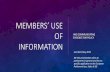 OF AND COMMUNICATING EVIDENCE FOR POLICY INFORMATION · 2019-05-24 · MEMBERS’ USE OF INFORMATION AND COMMUNICATING EVIDENCE FOR POLICY Iain Watt, May 2019 NB This presentation