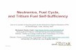 Neutronics, Fuel Cycle, and Tritium Fuel Self-Sufficiency presentations/2007/India/Lecture… · and air processing Fueling Fuel management Isotope separation system Fuel inline storage