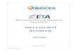 ADULT STUDENT HANDBOOK - WSWHE BOCES · 2019-2020 ETA Handbook ADULT STUDENT HANDBOOK 2019-2020 Approved 8/14/2019