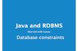 Java and RDBMS - gotocon.com · •Java Database Connectivity • Data Access API ( java.sql, javax.sql) • JDK 1.1 (1997) • Relational Database • Many implementations JDBC