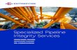 Specialized Pipeline Integrity ServicesOperationnal pigging Intelligent pigging Pre-commissioning Decommissioning Supply of specialty pigs Manpower supply - Audits Pipeline specialist
