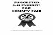 SUGGESTED 4-H EXHIBITS FOR COUNTY FAIR · Clowning journal: a written documentation of the current year’s clowning experiences. It could include information on what you have gained