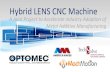 Hybrid LENS CNC Machine - Optomec€¦ · Example – Selective Laser Sintering/Melting ... Hybrid LENS CNC Machine: Application Examples 14 Add Wear Surfaces Use lower cost easier