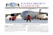 EXPLORER’S GAZETTE · EXPLORER’S GAZETTE Published Quarterly in Pensacola, Florida USA for the Old Antarctic Explorers Association Uniting All OAEs in Perpetuating the History
