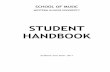 2010-2011 student handbook - Western Illinois University€¦ · student handbook academic year 2010 - 2011 . table of contents 1.0 school of music mission and goals 2.0 general information